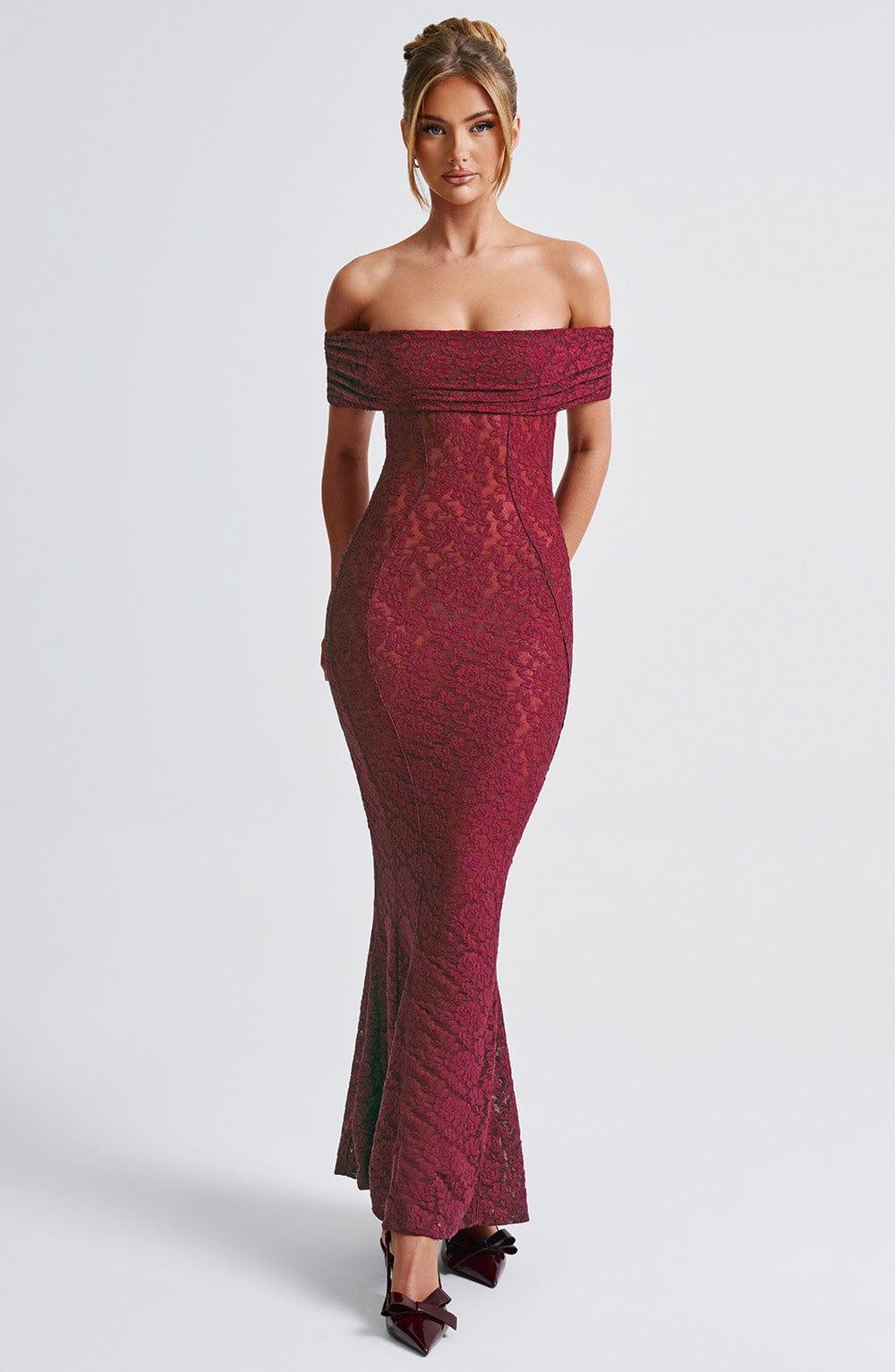 Melissa Maxi Dress - Burgundy