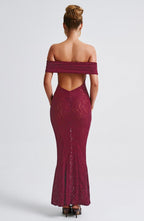 Melissa Maxi Dress - Burgundy