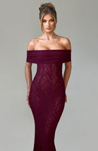 Melissa Maxi Dress - Burgundy