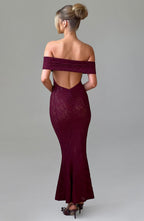 Melissa Maxi Dress - Burgundy