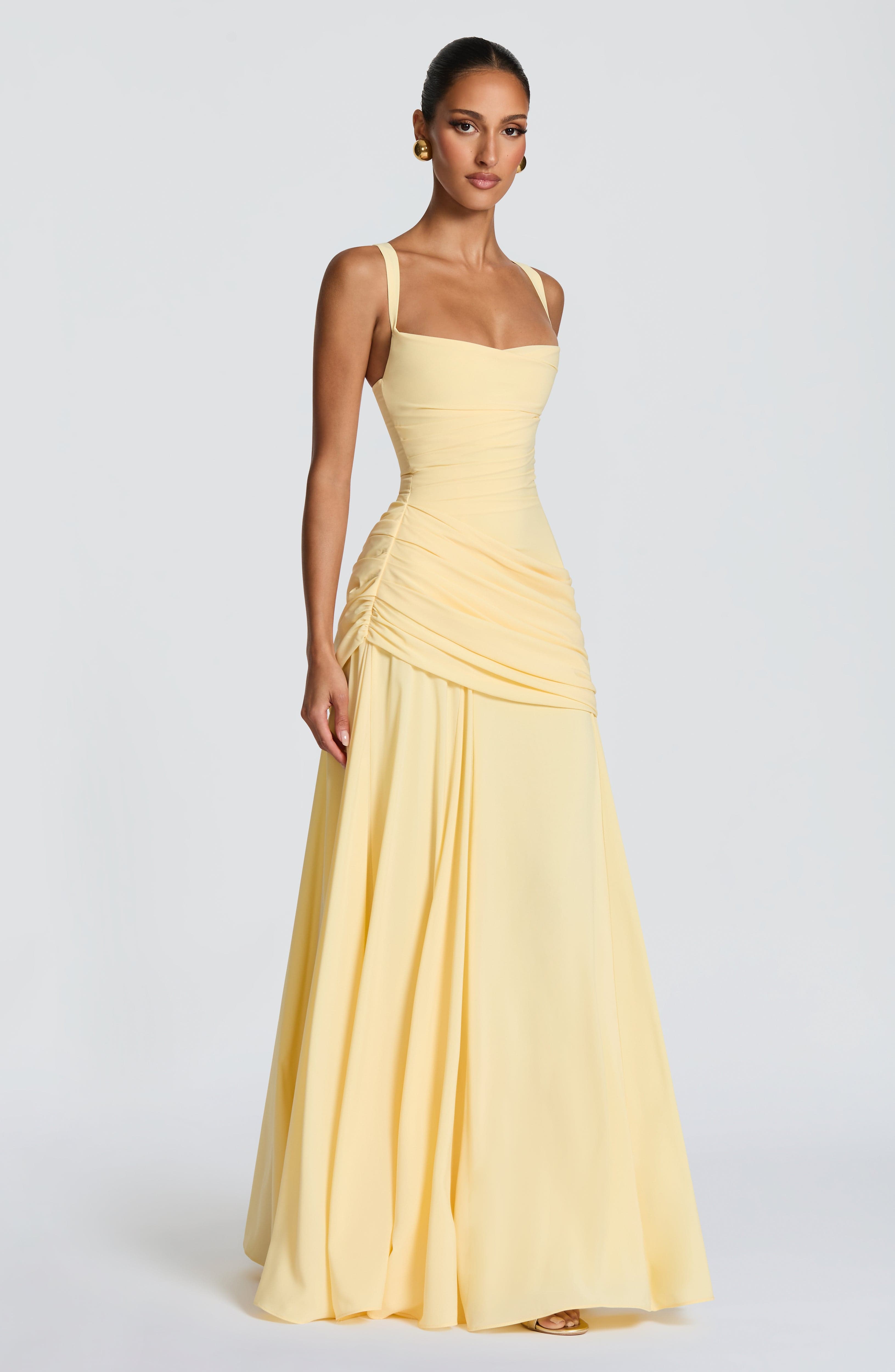Elissa Maxi Dress - Lemon