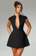 Isla Mini Dress - Black