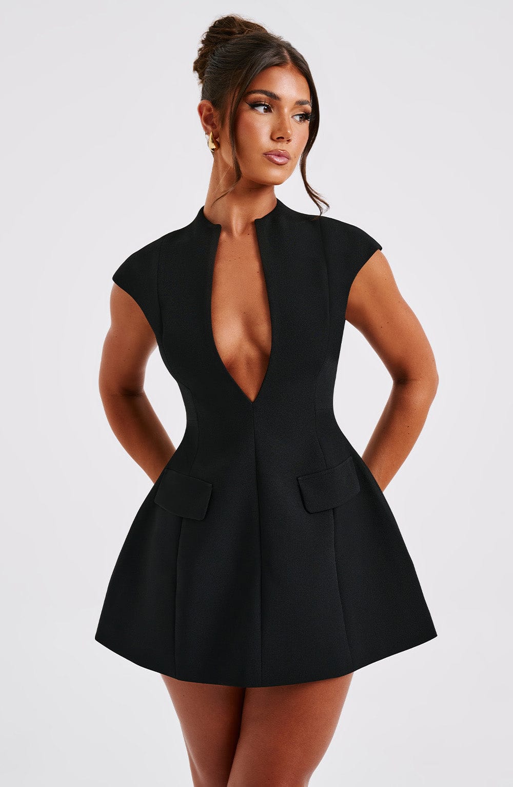 Isla Mini Dress - Black