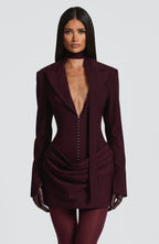 Freya Mini Dress - Plum