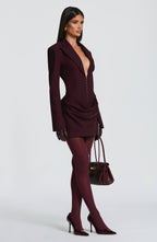 Freya Mini Dress - Plum