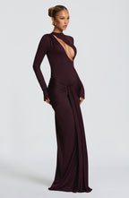Constance Maxi Dress - Plum