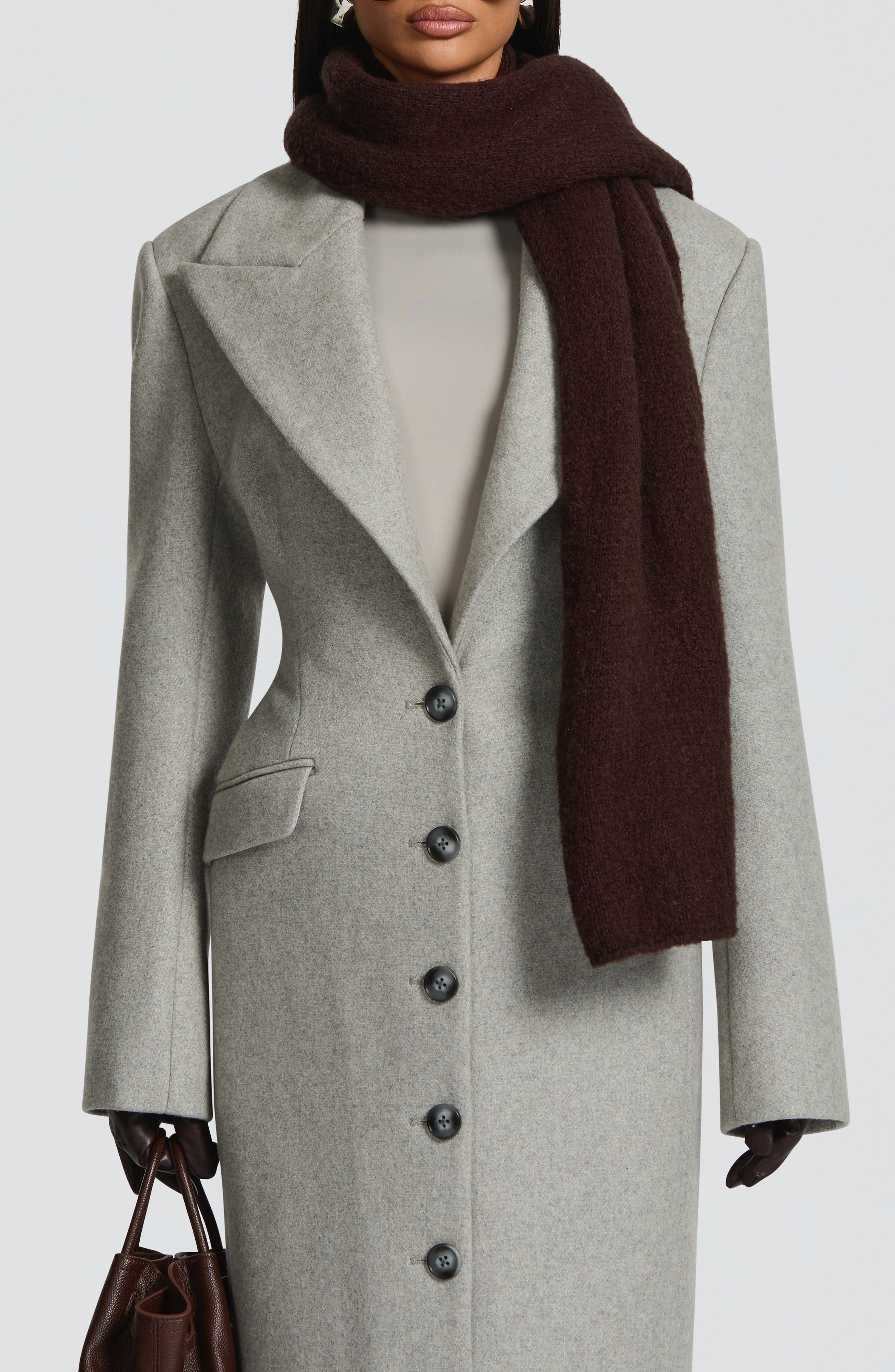 Isla Scarf - Plum Brown