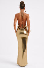Alba Maxi Dress - Gold