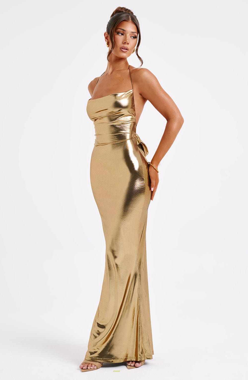 Alba Maxi Dress - Gold