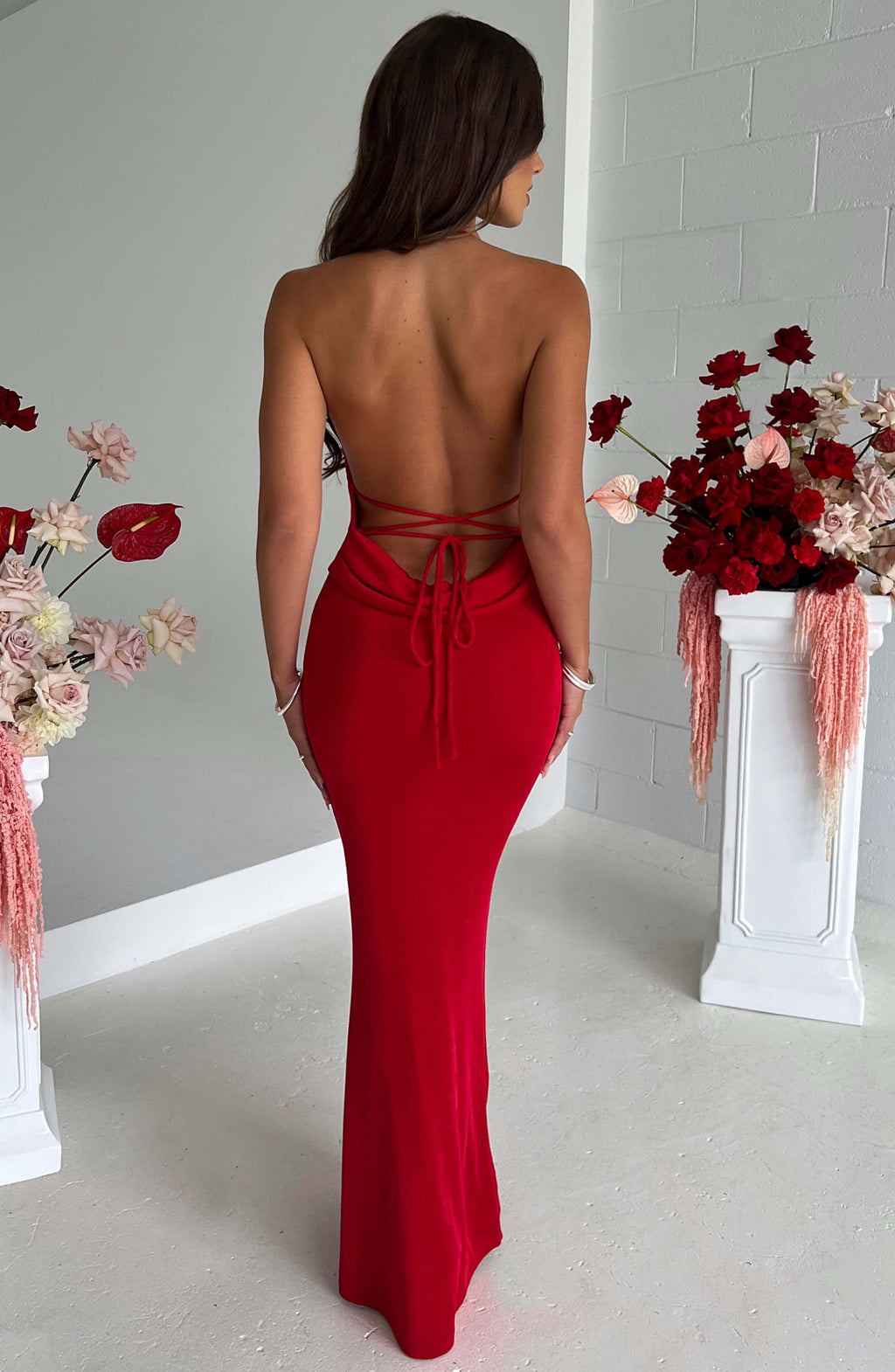 Alba Maxi Dress - Red