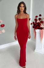 Alba Maxi Dress - Red