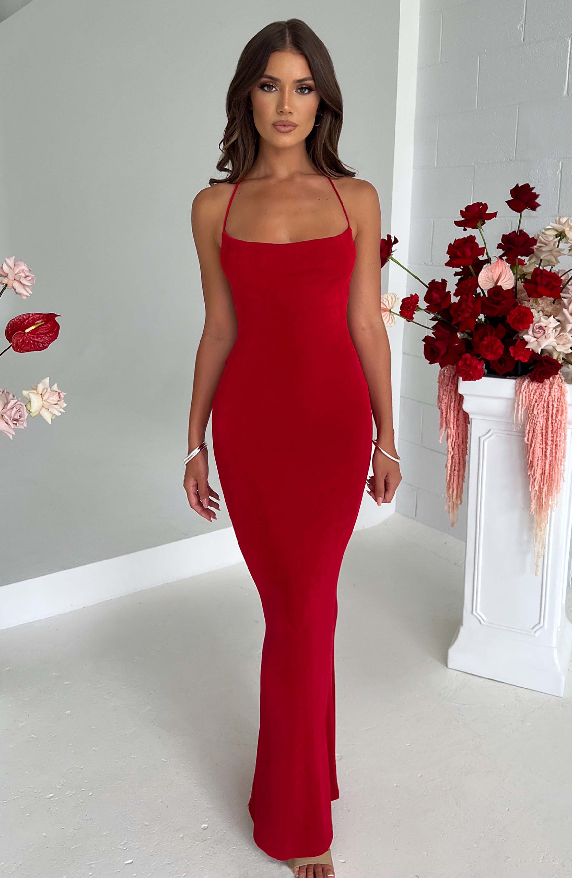 Alba Maxi Dress - Red
