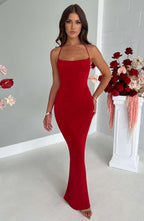 Alba Maxi Dress - Red