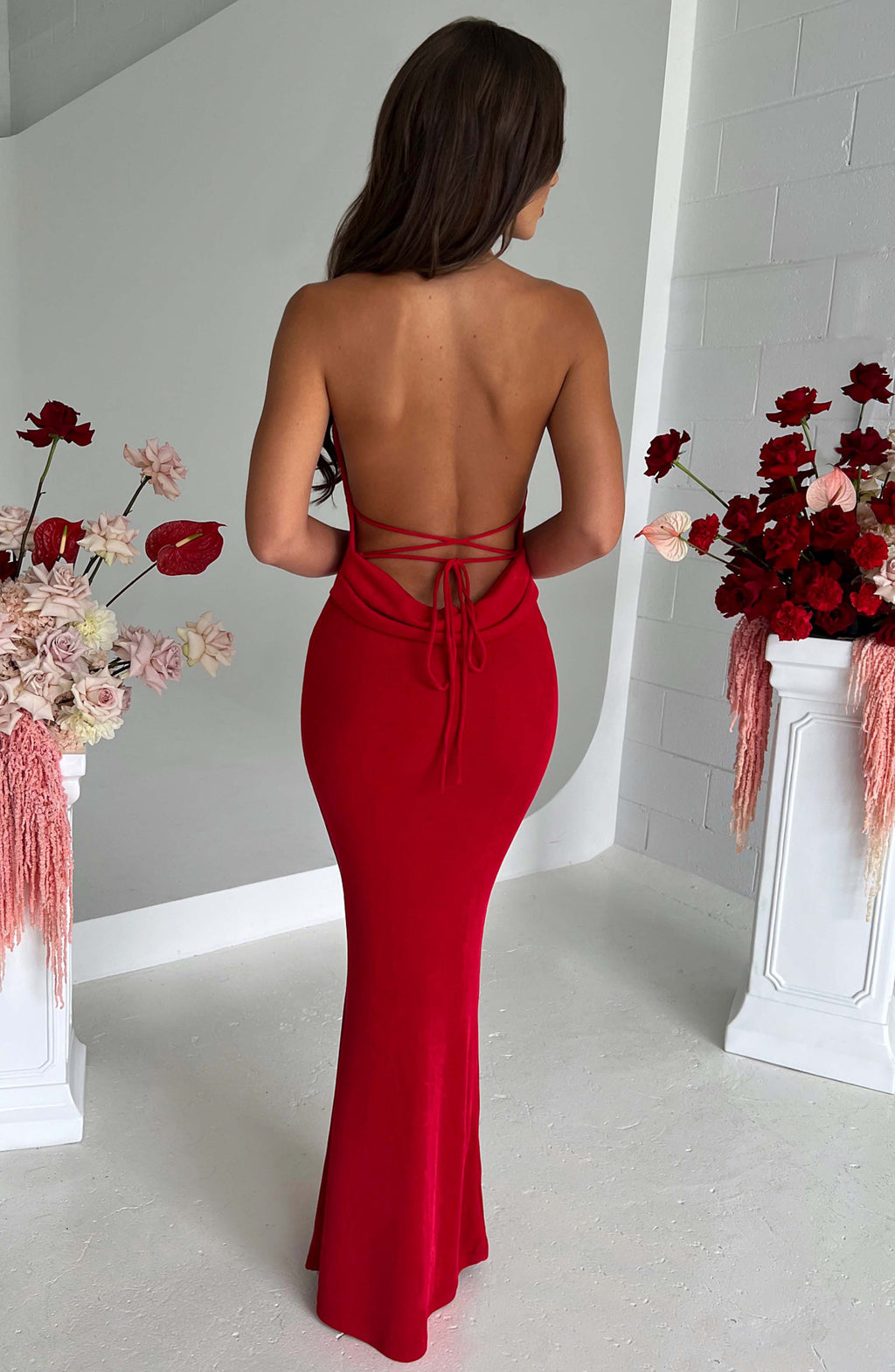 Alba Maxi Dress - Red