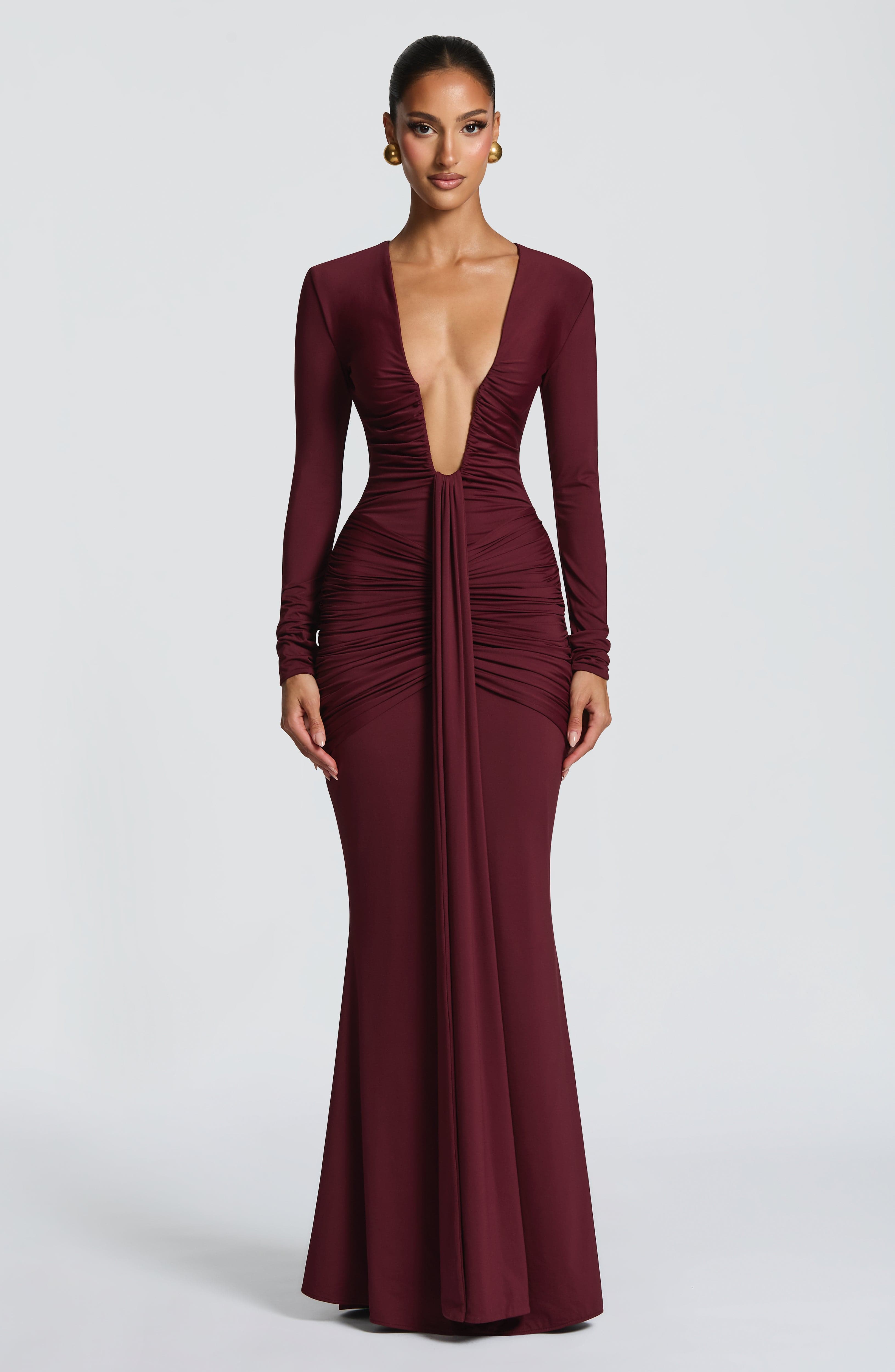 Olivia Maxi Dress - Cherry Lacquer