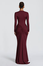 Olivia Maxi Dress - Cherry Lacquer