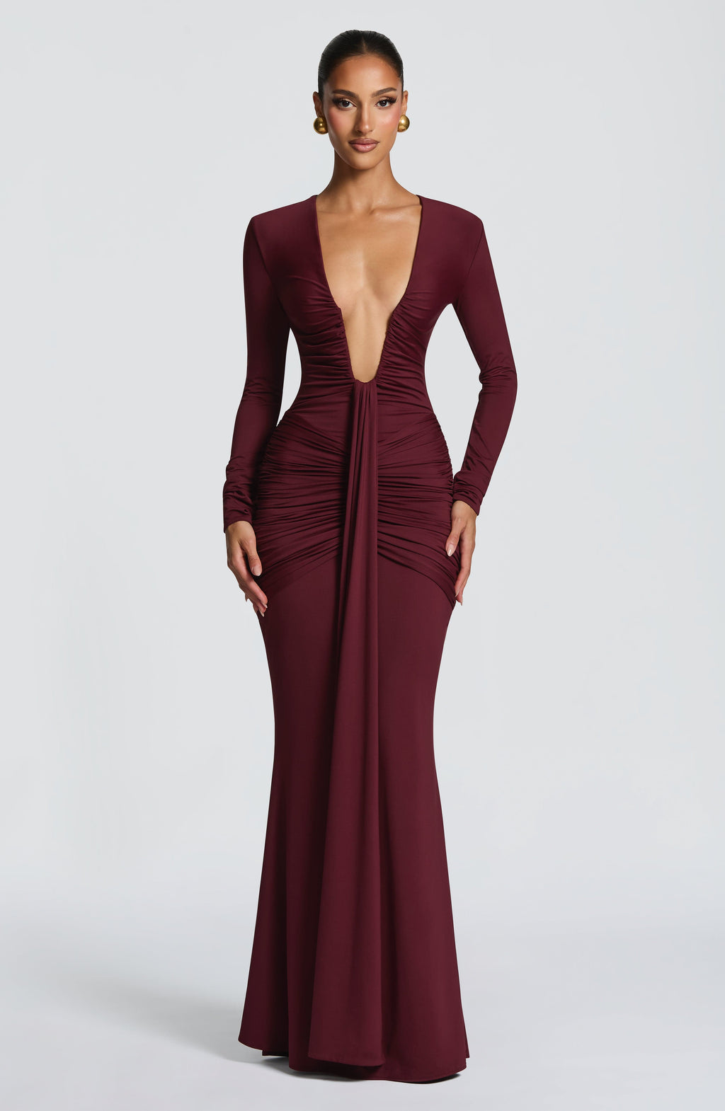 Olivia Maxi Dress - Cherry Lacquer