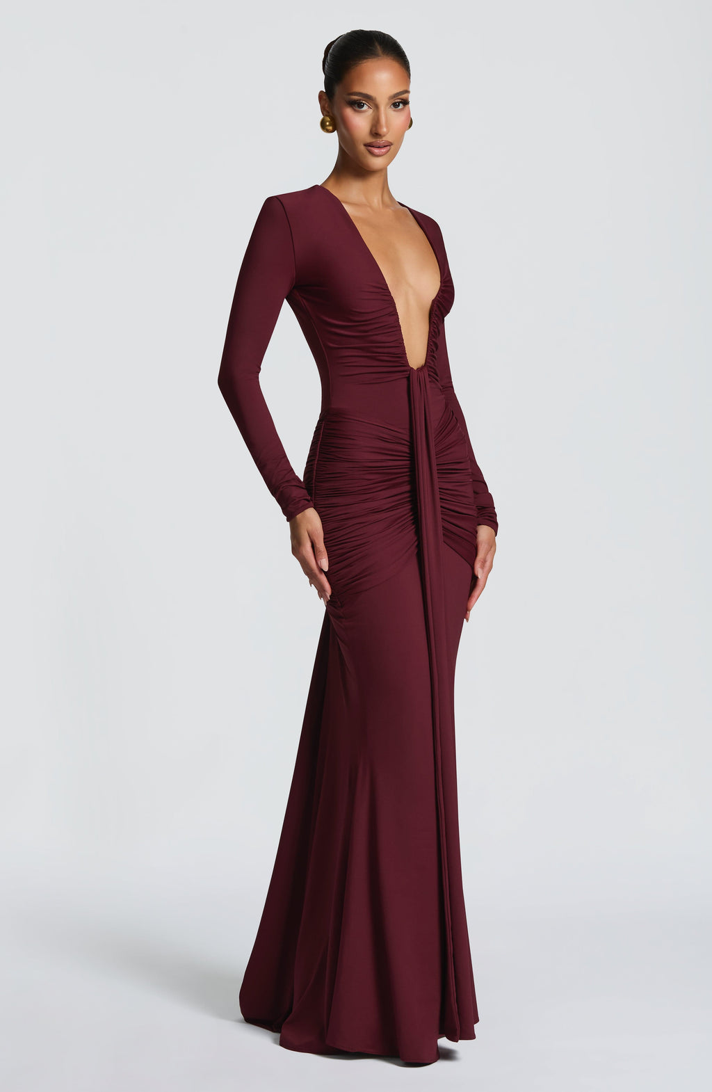 Olivia Maxi Dress - Cherry Lacquer