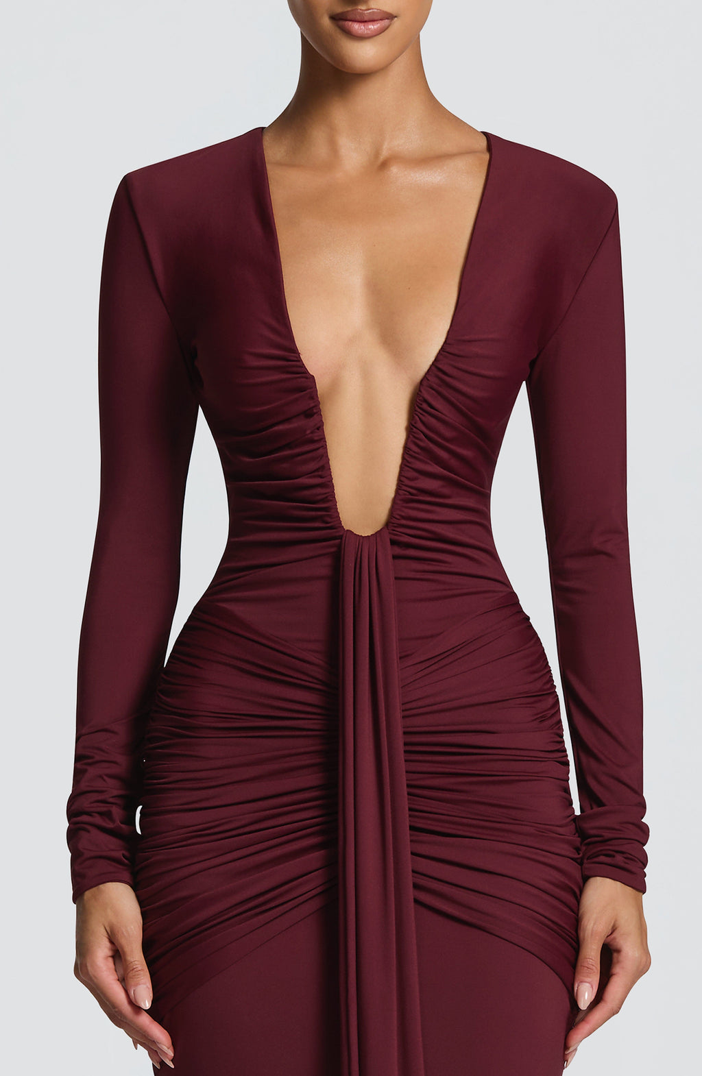 Olivia Maxi Dress - Cherry Lacquer