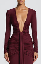 Olivia Maxi Dress - Cherry Lacquer