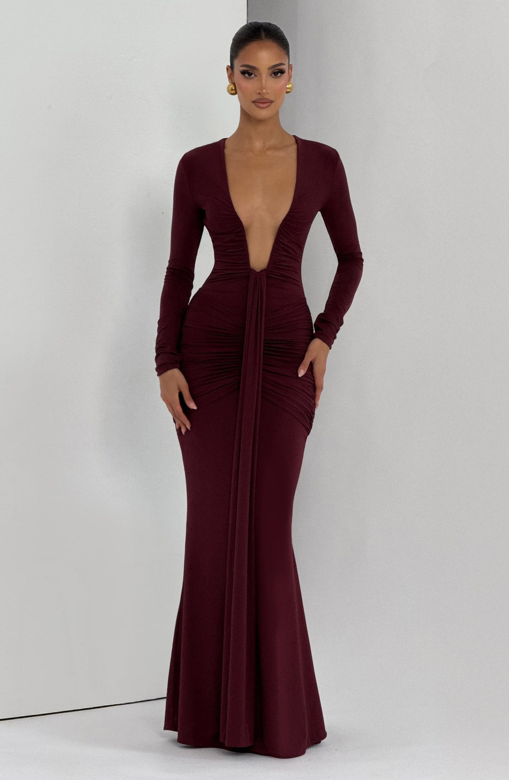 Olivia Maxi Dress - Cherry Lacquer
