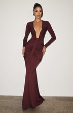 Olivia Maxi Dress - Cherry Lacquer