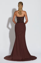 Alina Gown - Plum Brown