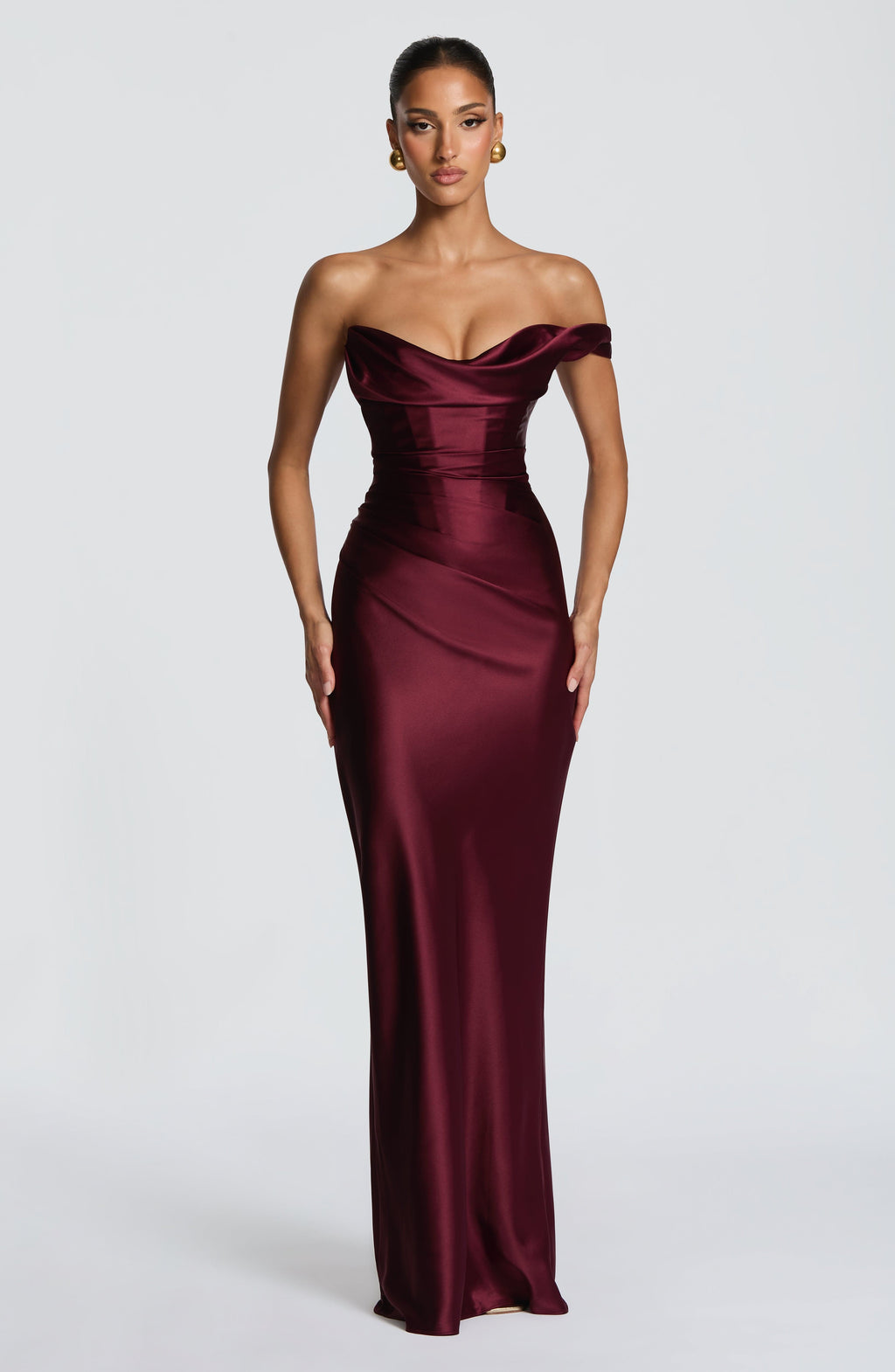 Daisy Maxi Dress - Cherry Lacquer