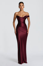 Daisy Maxi Dress - Cherry Lacquer