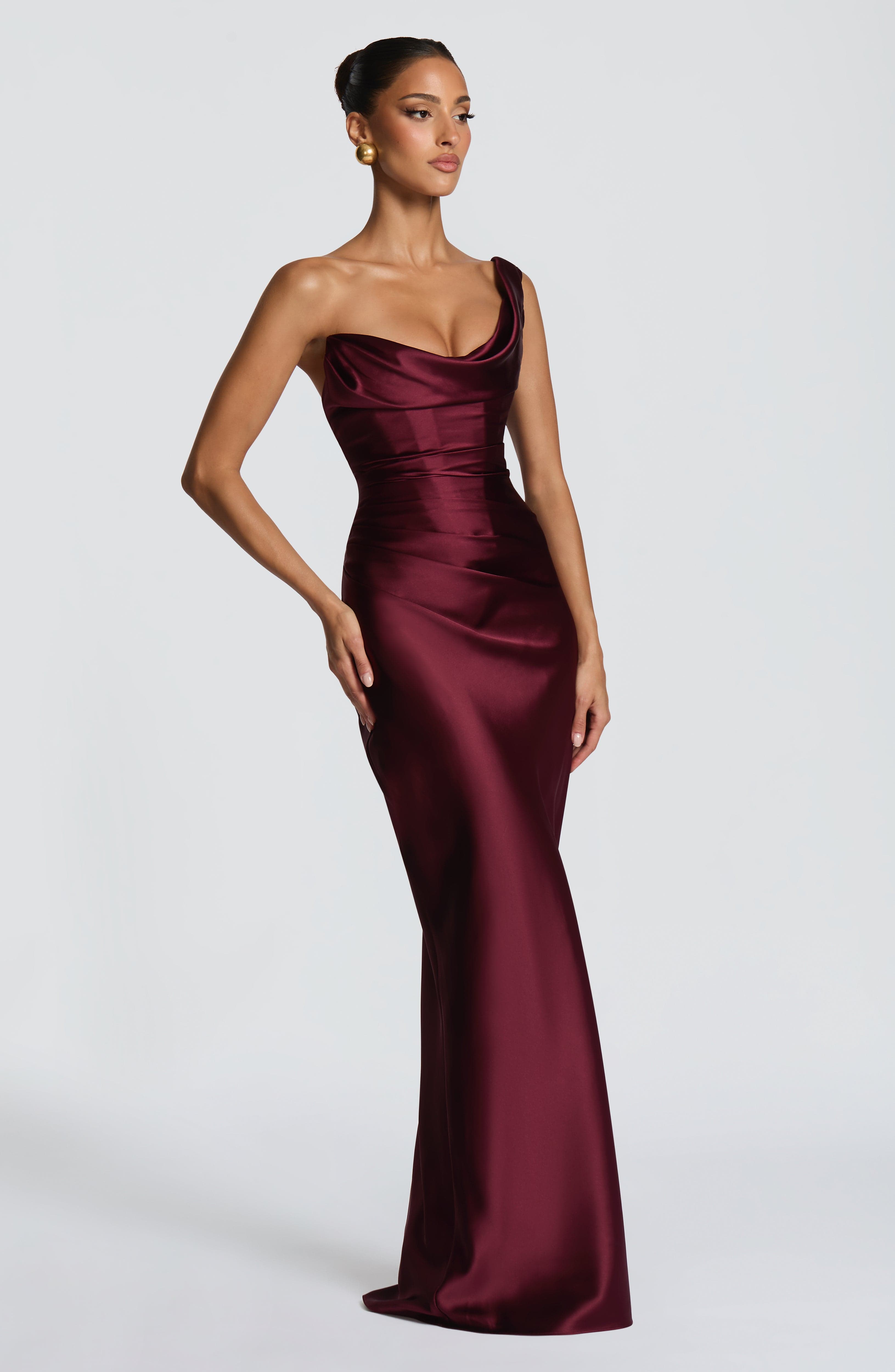 Daisy Maxi Dress - Cherry Lacquer