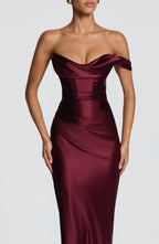 Daisy Maxi Dress - Cherry Lacquer