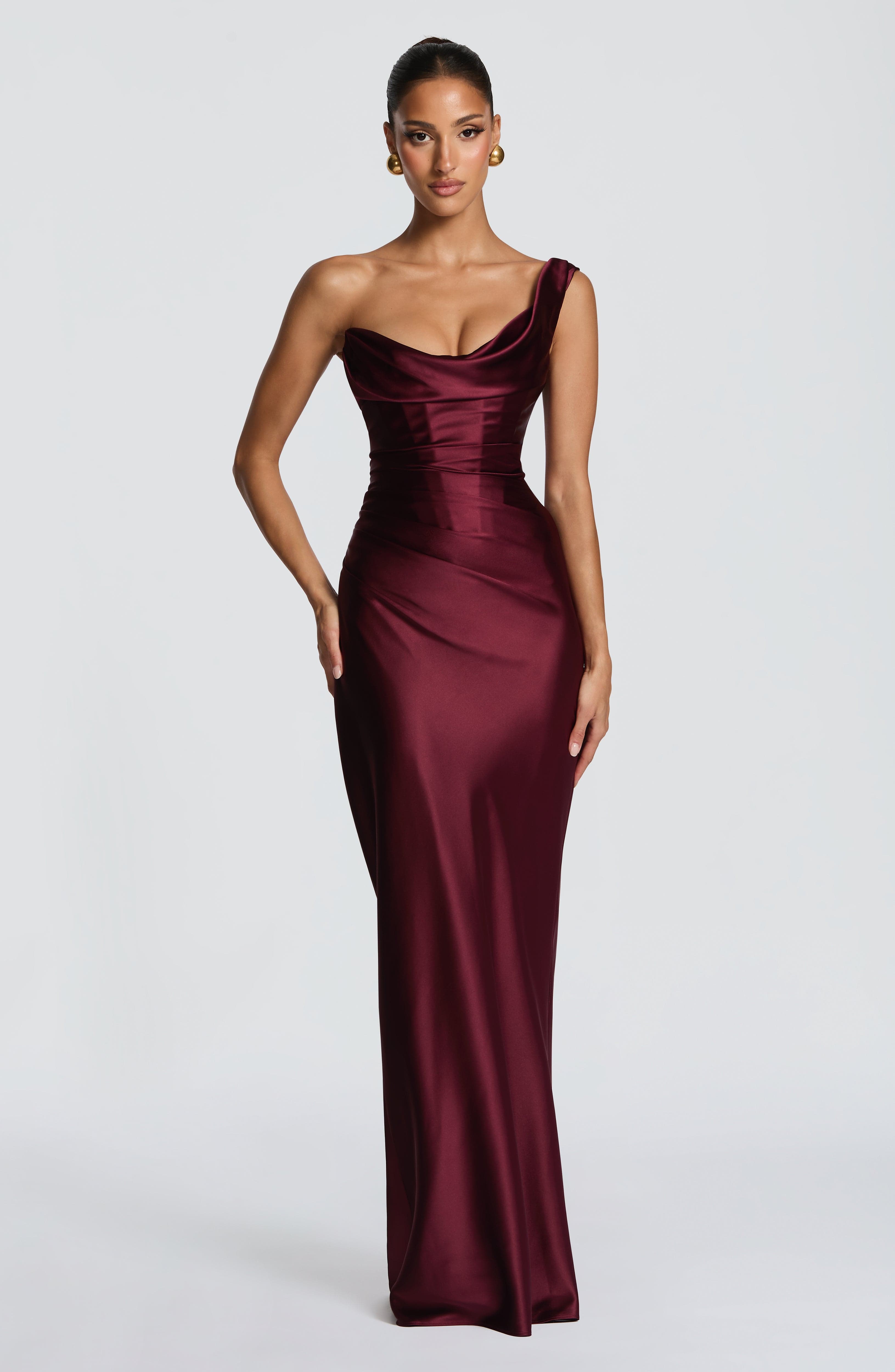 Daisy Maxi Dress - Cherry Lacquer
