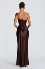 Daisy Maxi Dress - Plum Brown