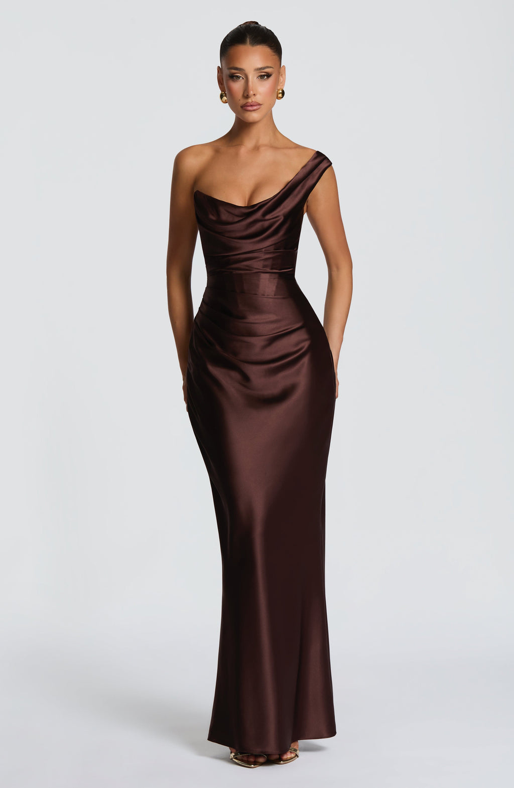 Daisy Maxi Dress - Plum Brown