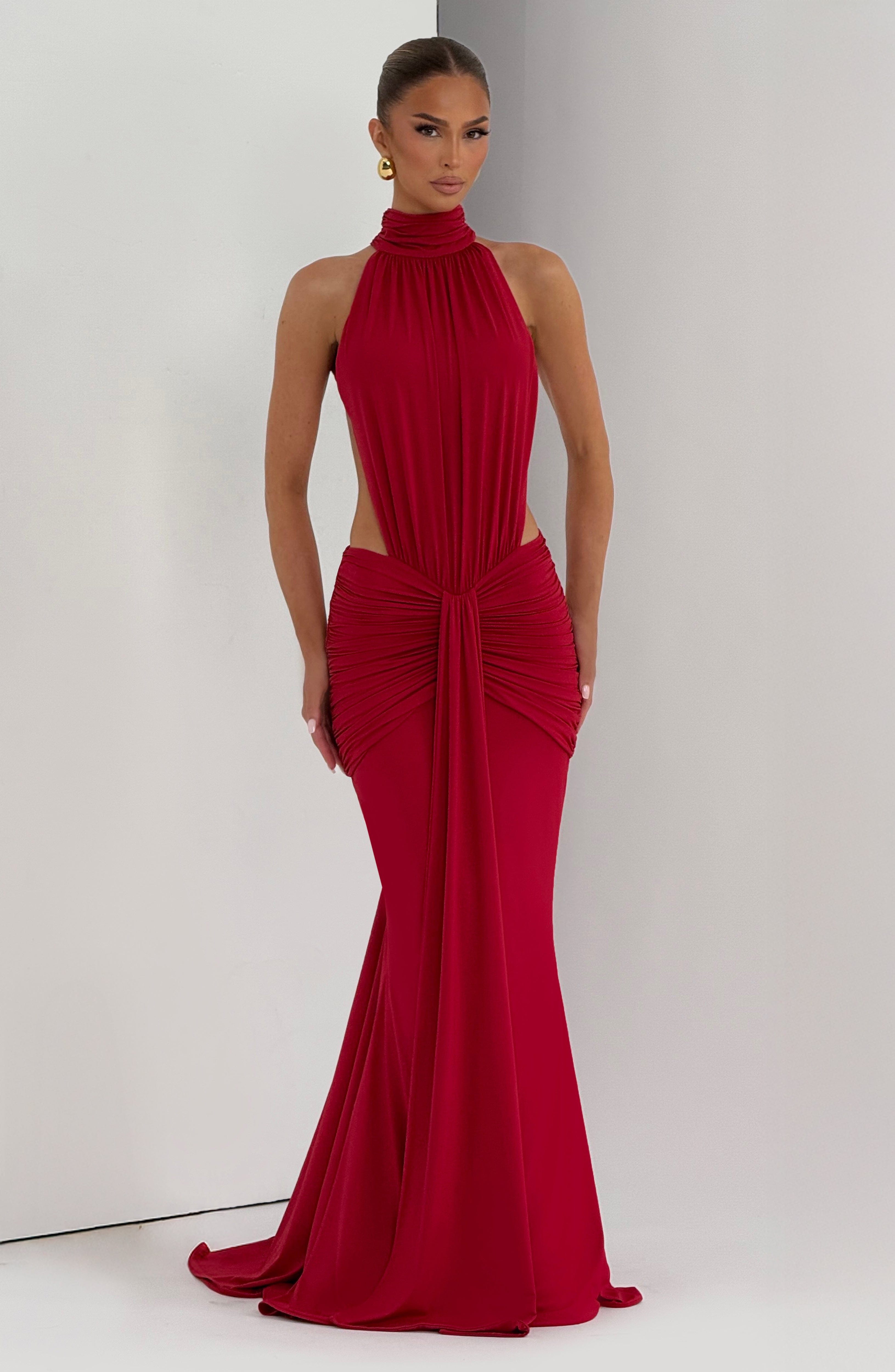 Lily Maxi Dress - Red