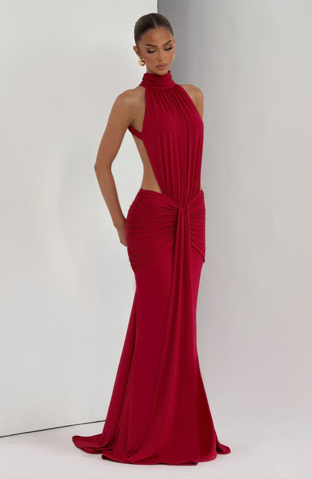 Lily Maxi Dress - Red