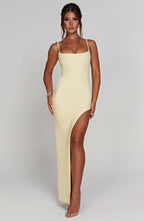 Rosie Maxi Dress - Lemon