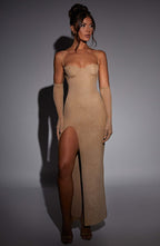 Tina Maxi Dress - Gold Sparkle