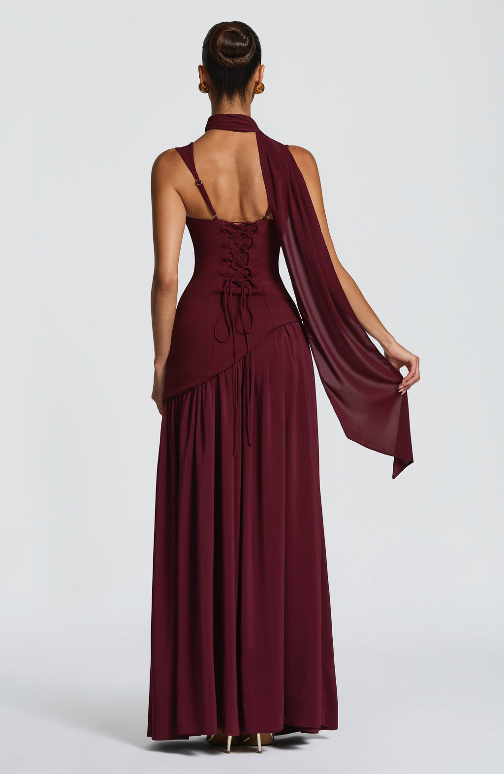 Lisa Maxi Dress - Cherry Lacquer