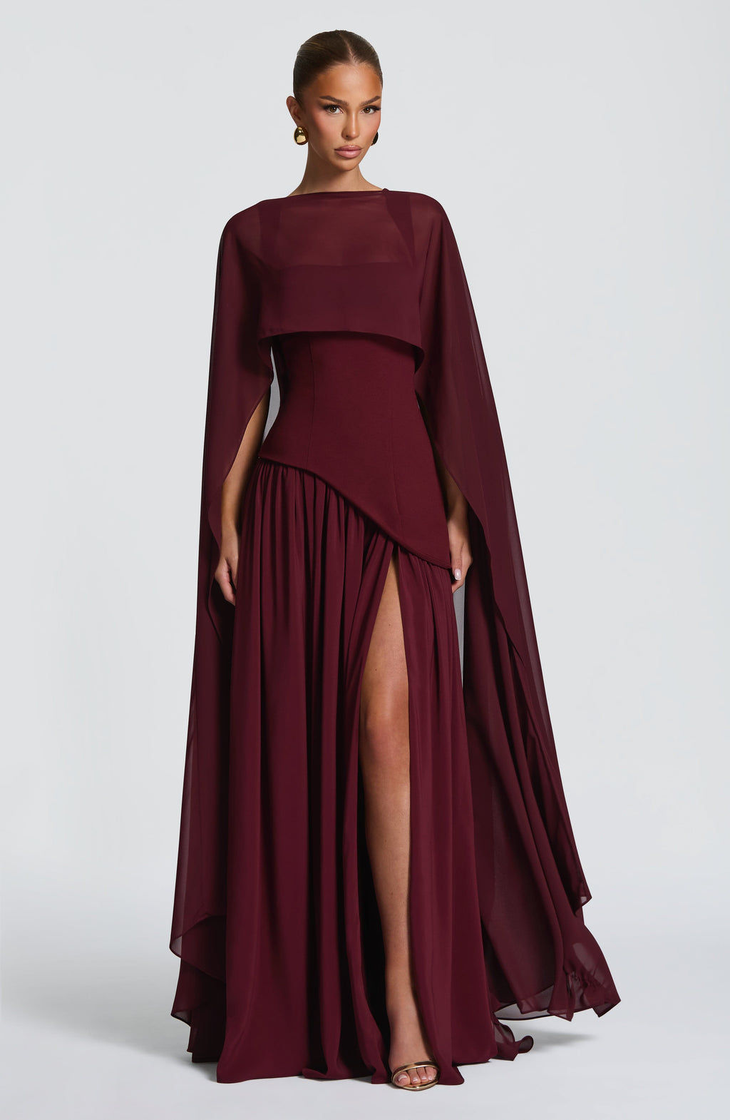 Lisa Maxi Dress - Cherry Lacquer