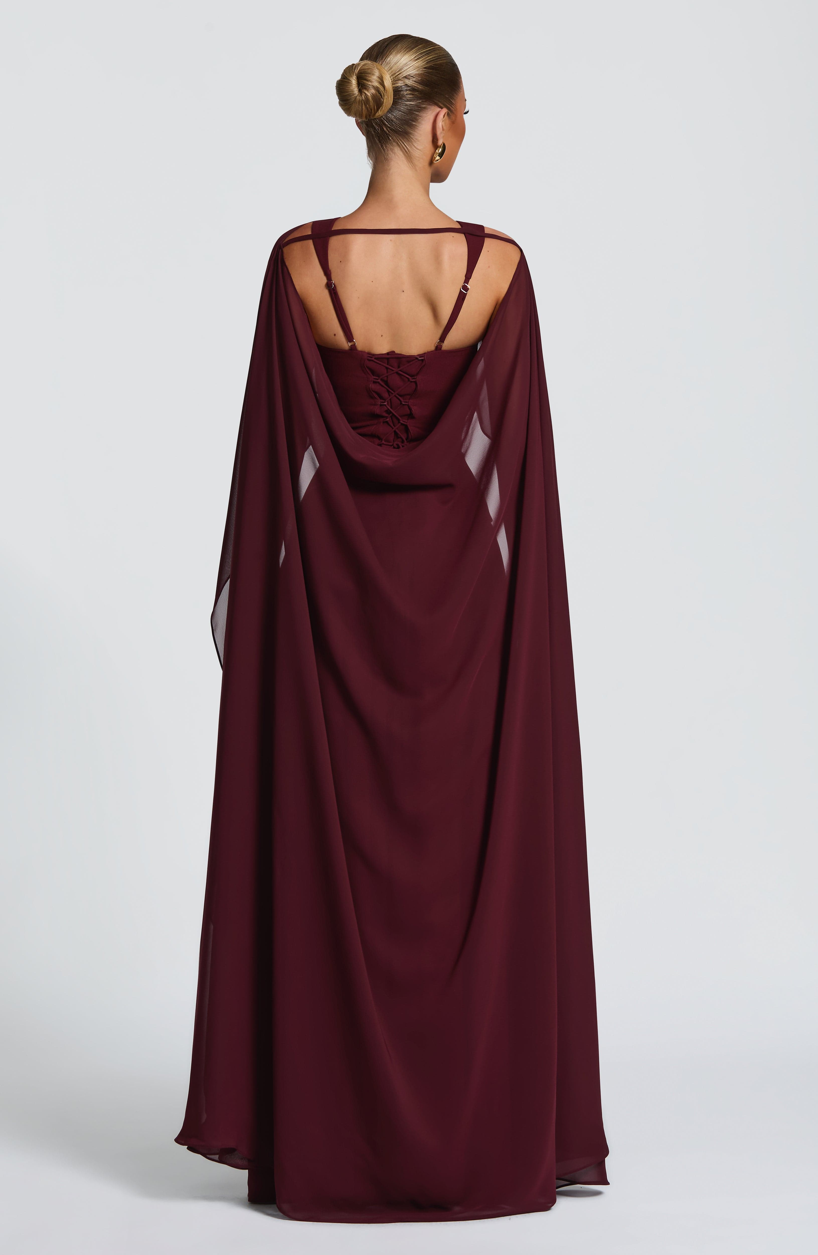 Lisa Maxi Dress - Cherry Lacquer