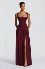 Lisa Maxi Dress - Cherry Lacquer
