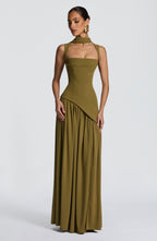 Lisa Maxi Dress - Deep Olive