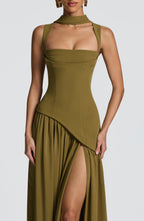 Lisa Maxi Dress - Deep Olive