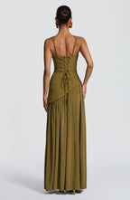 Lisa Maxi Dress - Deep Olive