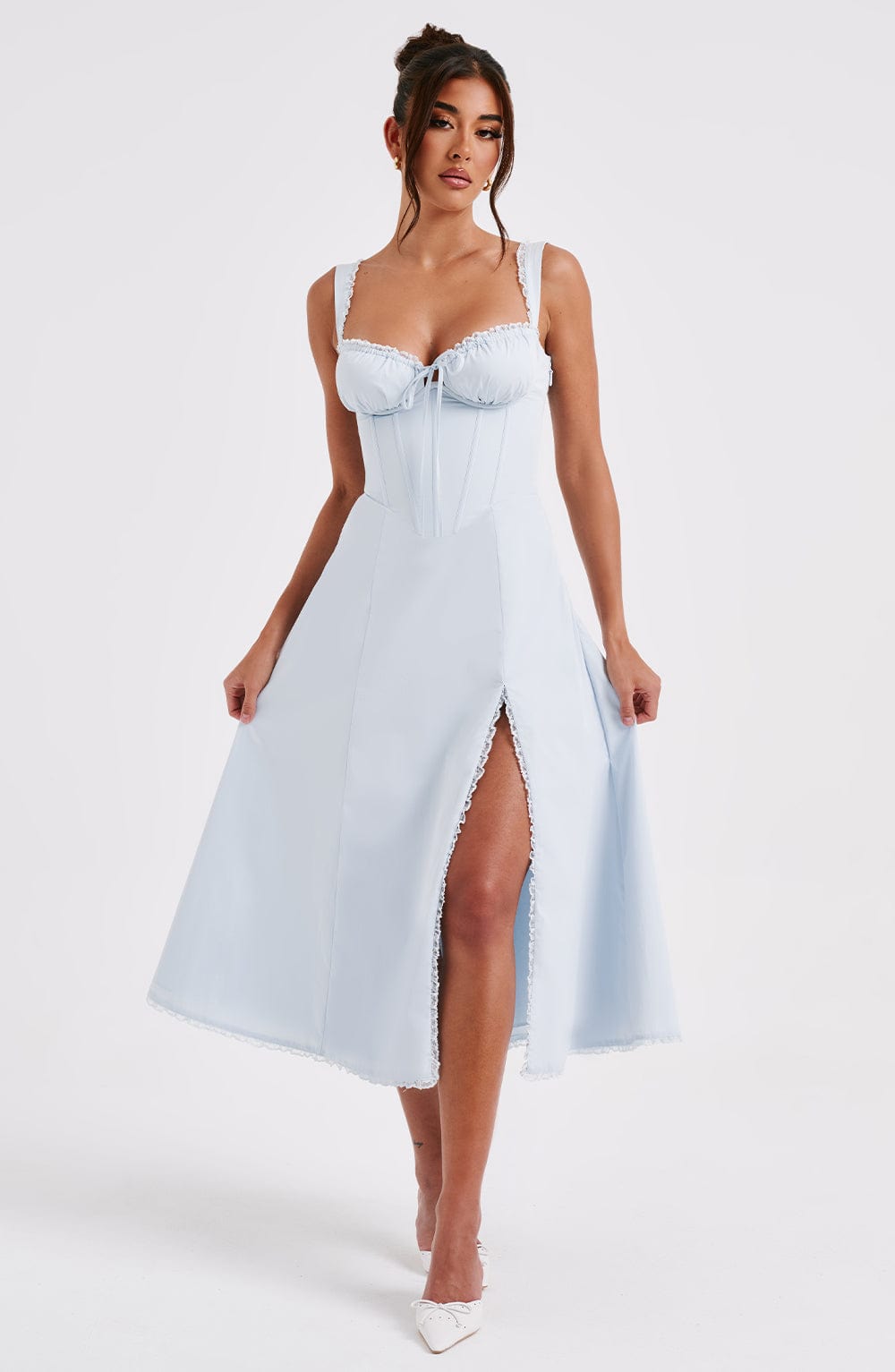 Chloe Midi Dress - Blue