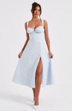 Chloe Midi Dress - Blue