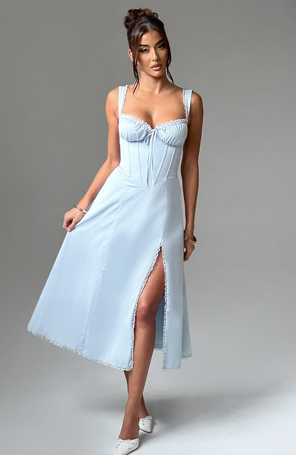 Chloe Midi Dress - Blue
