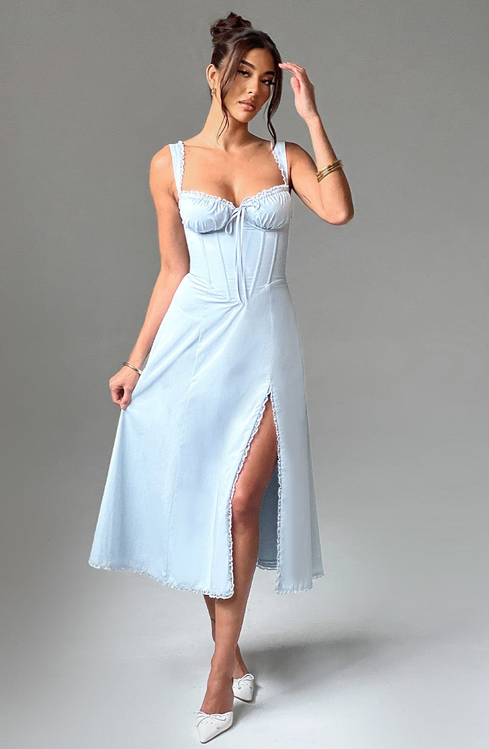 Chloe Midi Dress - Blue