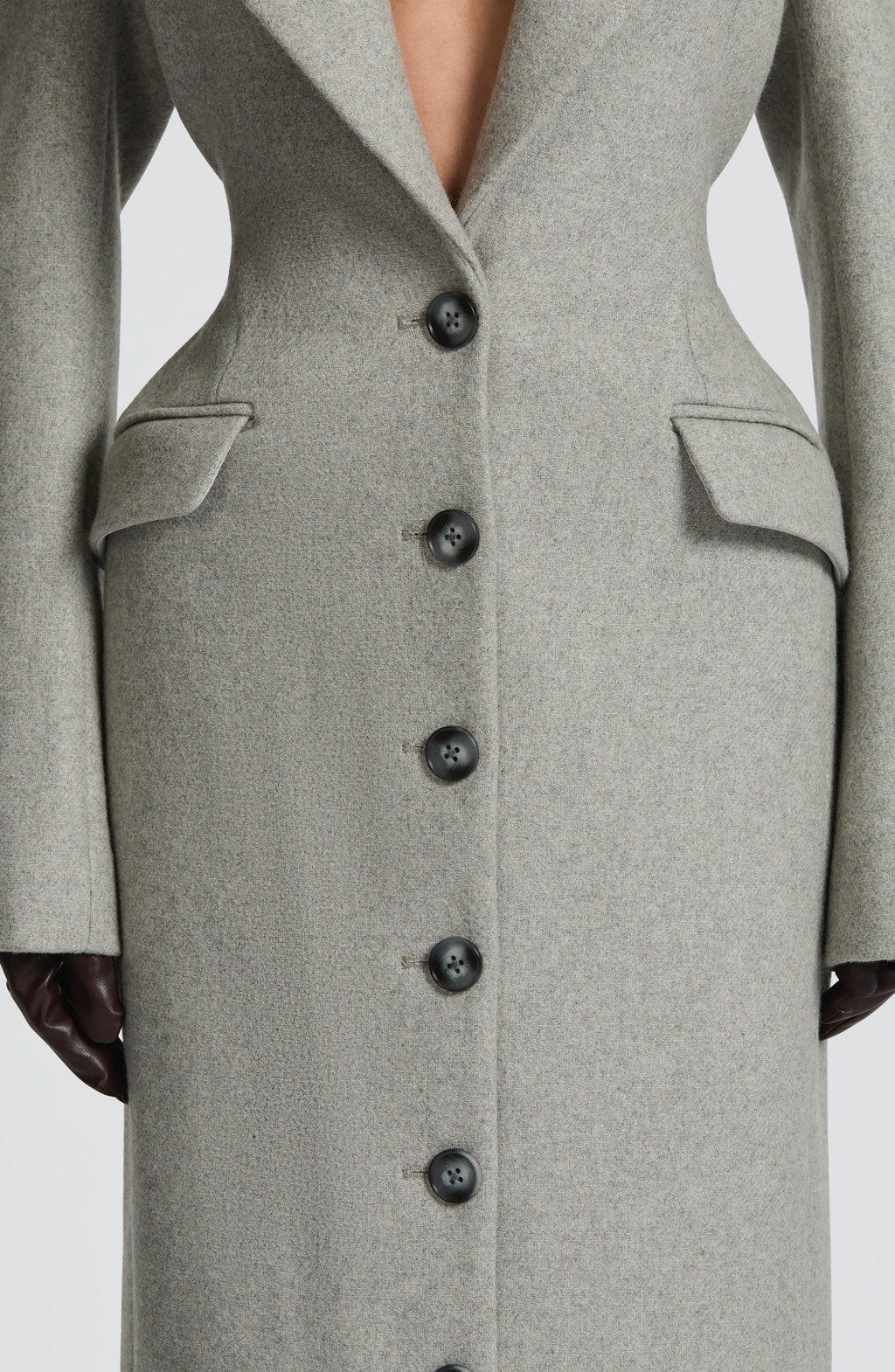 Emma Coat - Light Grey